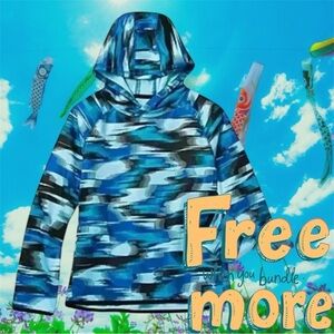 Free 🆕Kids/Boys Xersion Moisture Wicking Pop  Over Hoodie
